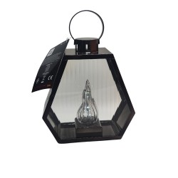 LATARENKA LED HEXAGON Z PŁOMIENIEM XL NA BAT. (2xR6)...