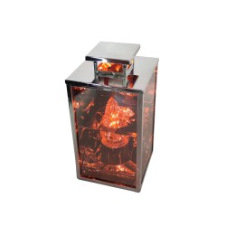 Srebrny lampion dekoracyjny A004 Golden Light prostokątny...
