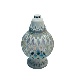 lampion-w24-malowany-bialy