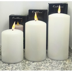 ŚWIECA/LED/WOSK/7X12,5/CORTINA/6-20/WHITE/WAX