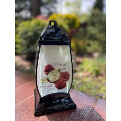 PROMO LAMPION/BARYŁKA/ZEGAR/CZARNY/6/GOLD