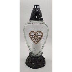 SERCE/DECOR/L-1510/ZAWIESZKA-DREWN0/BIAŁE SZKŁO /...