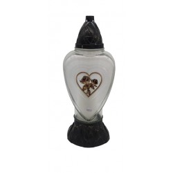 SERCE/DECOR/L-1510/ZAWIESZKA-DREWN0/BIAŁE SZKŁO /...